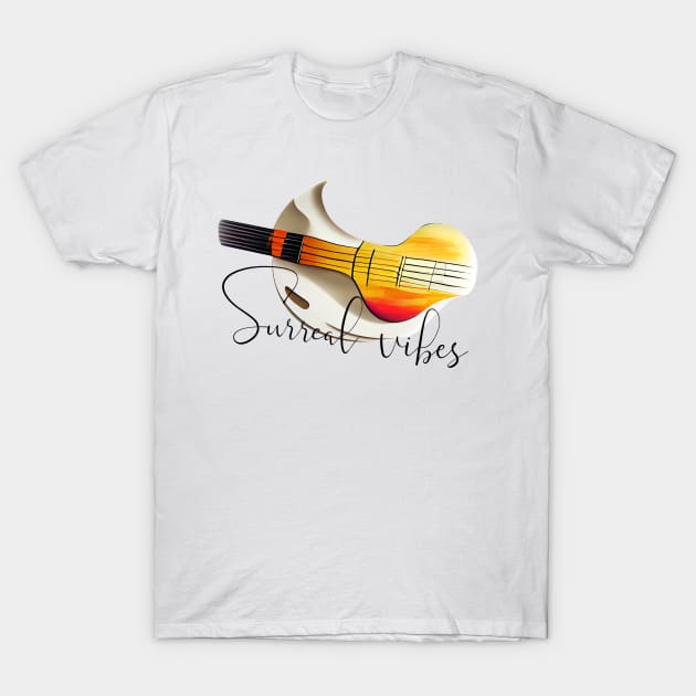 Guitar - Surreal Vibes T-Shirt by KOTOdesign